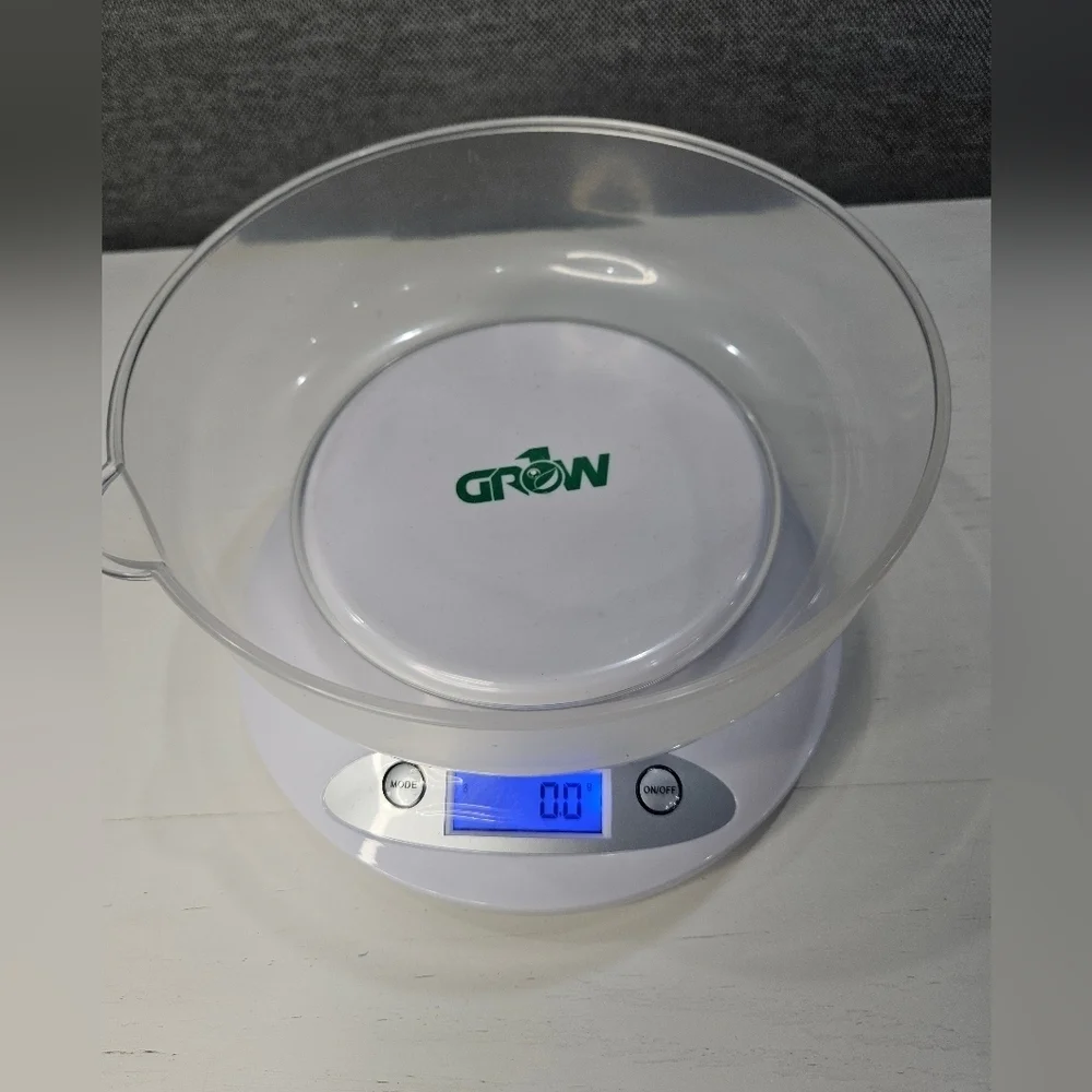 Grow1 Digital Food Herb Nutrient Scale. Weight Grams Ounces Kitchen Tool.